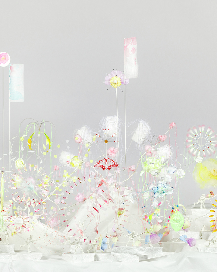The Parade of the Light Warriors 
w:70 x h:45 cm 
Price :€280 (edition of 20)